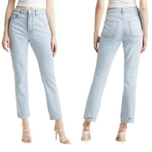 NWT Revolve Lovers + Friends Reece High Waist Straight Leg Jeans, Size 27